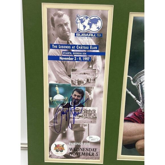 Payne Stewart Signed Pamphlet Pairings 1997 Memorabilia Display Photo Matted JSA - Picture 3 of 7